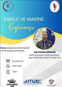 Bölüm Semineri: Soğutma Sistemlerinin Temel Çalışma Prensibi