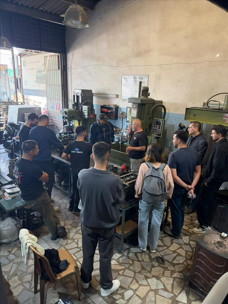Enerji Sistemleri Mühendisliği Internal Combustion Engine dersi kapsamında Yalova Kirazlı Sanayisine teknik gezi düzenlendi